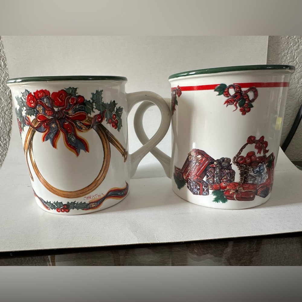 Vintage coffee mugs Potpourri Press TRIUMPHANT